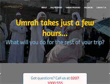 Tablet Screenshot of hajjandumrah.com